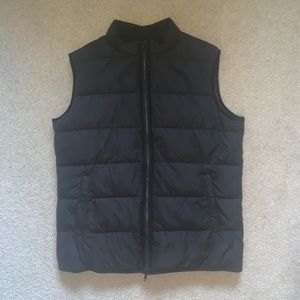 Pronto Uomo Black Polyester Puffer Vest